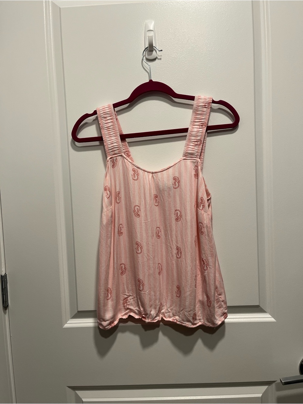 Women's Pink Paisley-Print Sleeveless Pajama Tank